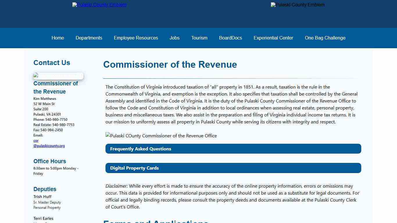 Pulaski County Virginia