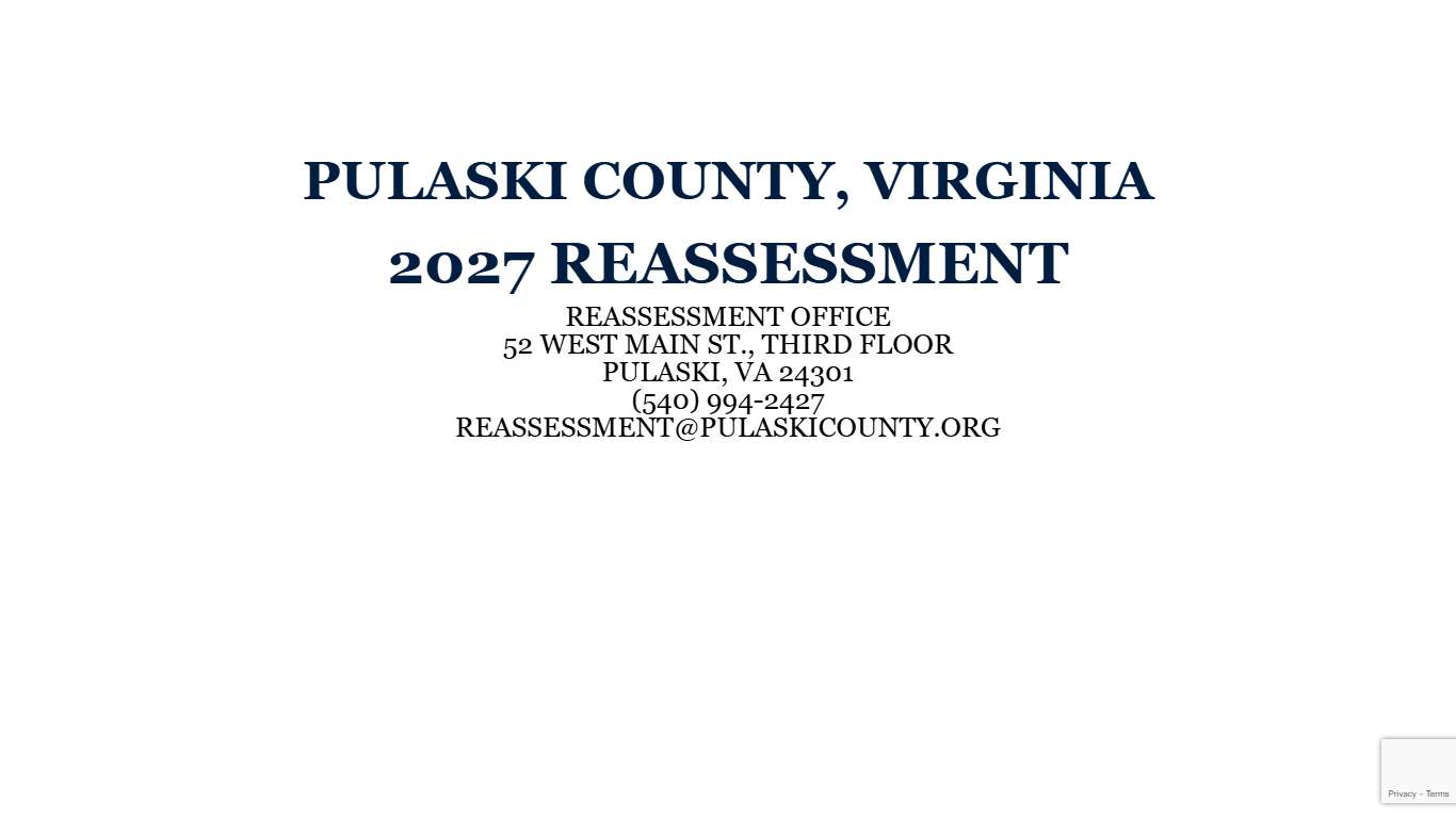Pulaski County VA Reassessment - Vision Government Solutions