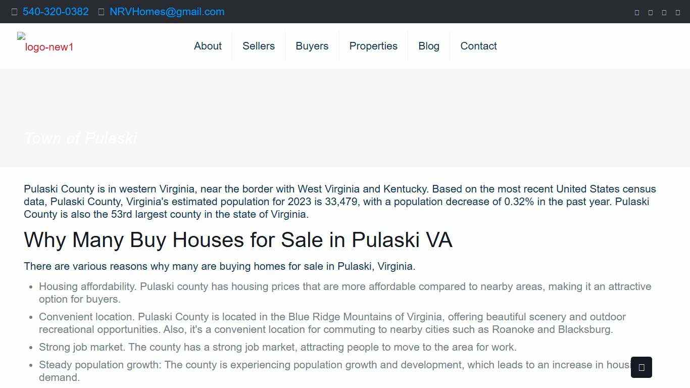 See Real Estate & Houses For Sale In Pulaski, VA