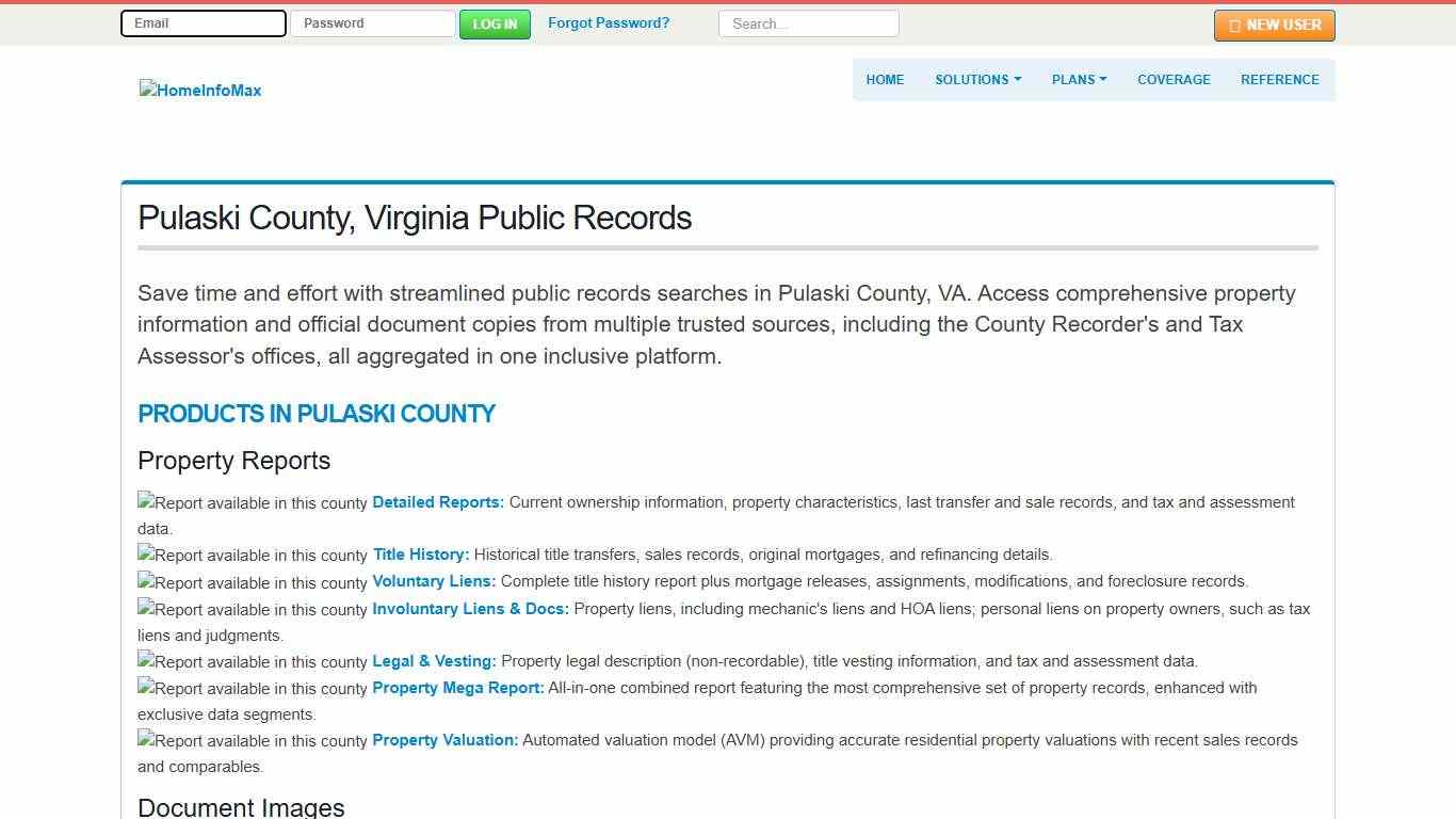 Pulaski County, Virginia Public Records & Documents Search | HomeInfoMax